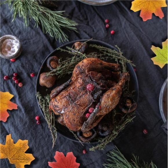 New 200 PCS 3.15-inch Assorted Fake Fall Leaves for Home Autumn Decor & Crafts - Picture 5 of 7